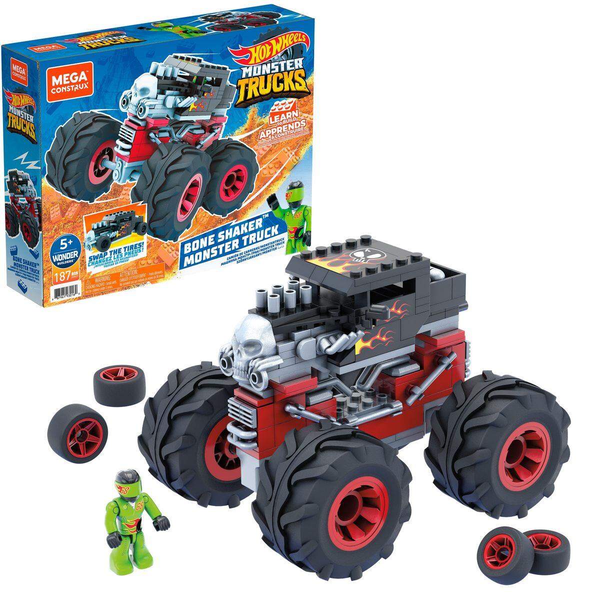 Mattel Mega Construx Hot Wheels Monster Trucks Bone Shaker
