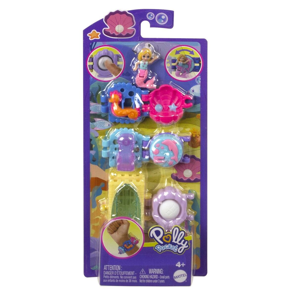 Mattel Polly Pocket Armbänder, 1 Stück, 3-fach sortiert