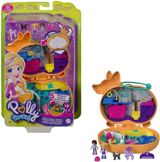 Mattel Polly Pocket Corgi-Hundehotel Schatulle