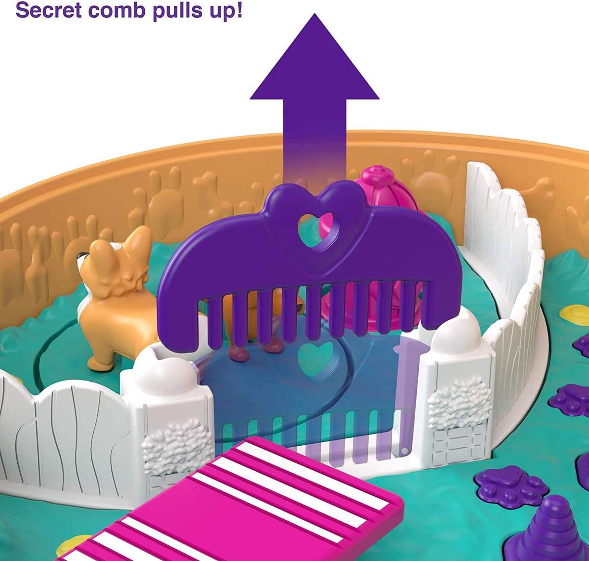 Mattel Polly Pocket Corgi-Hundehotel Schatulle