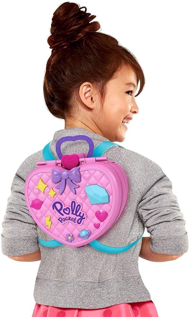 Mattel Polly Pocket Freizeitpark Rucksack mit 2 Puppen