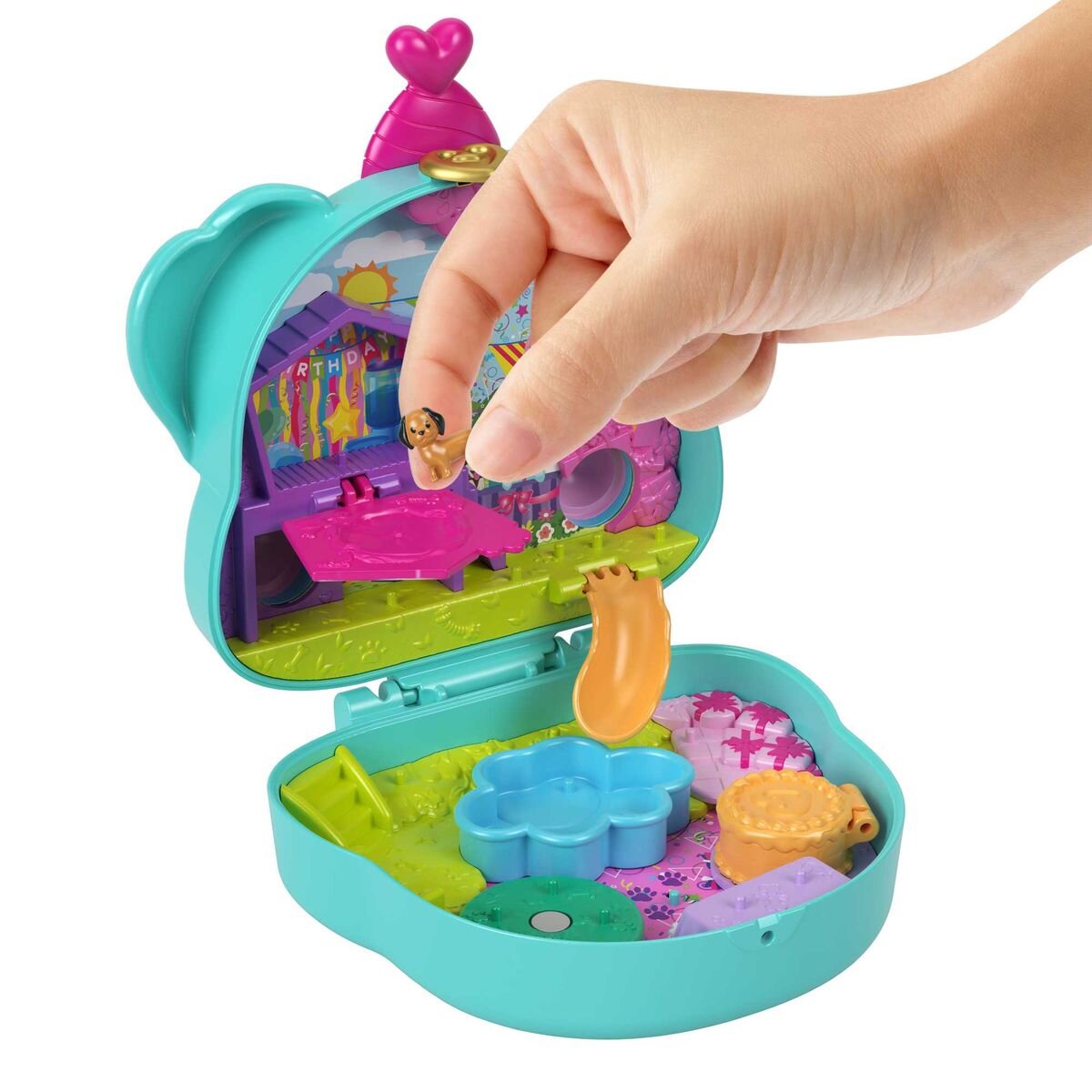 Mattel Polly Pocket Hunde-Party Schatulle