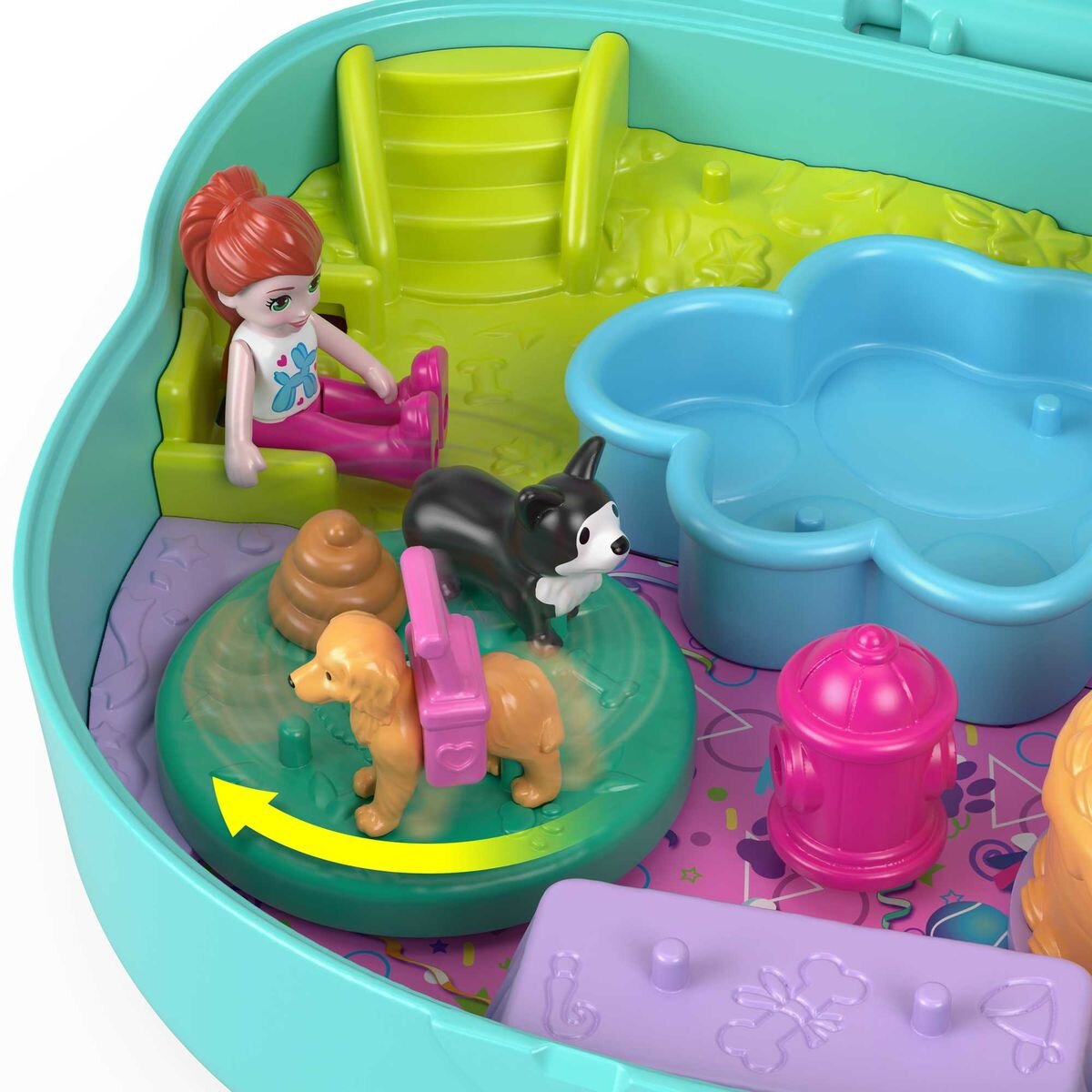 Mattel Polly Pocket Hunde-Party Schatulle