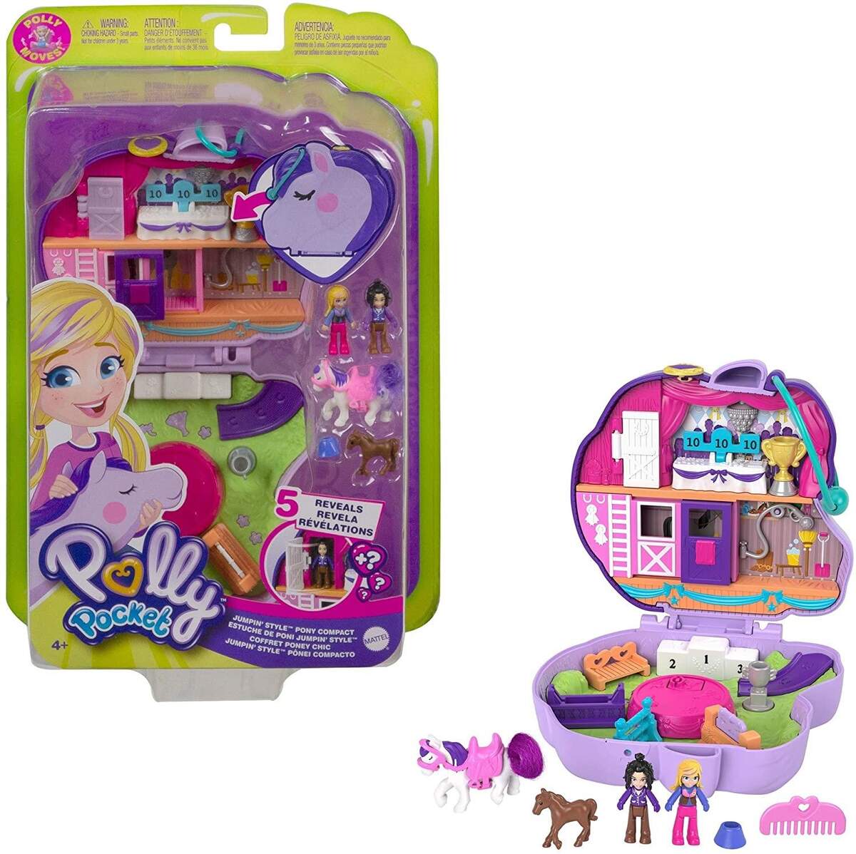 Mattel Polly Pocket Pony-Springspass Schatulle
