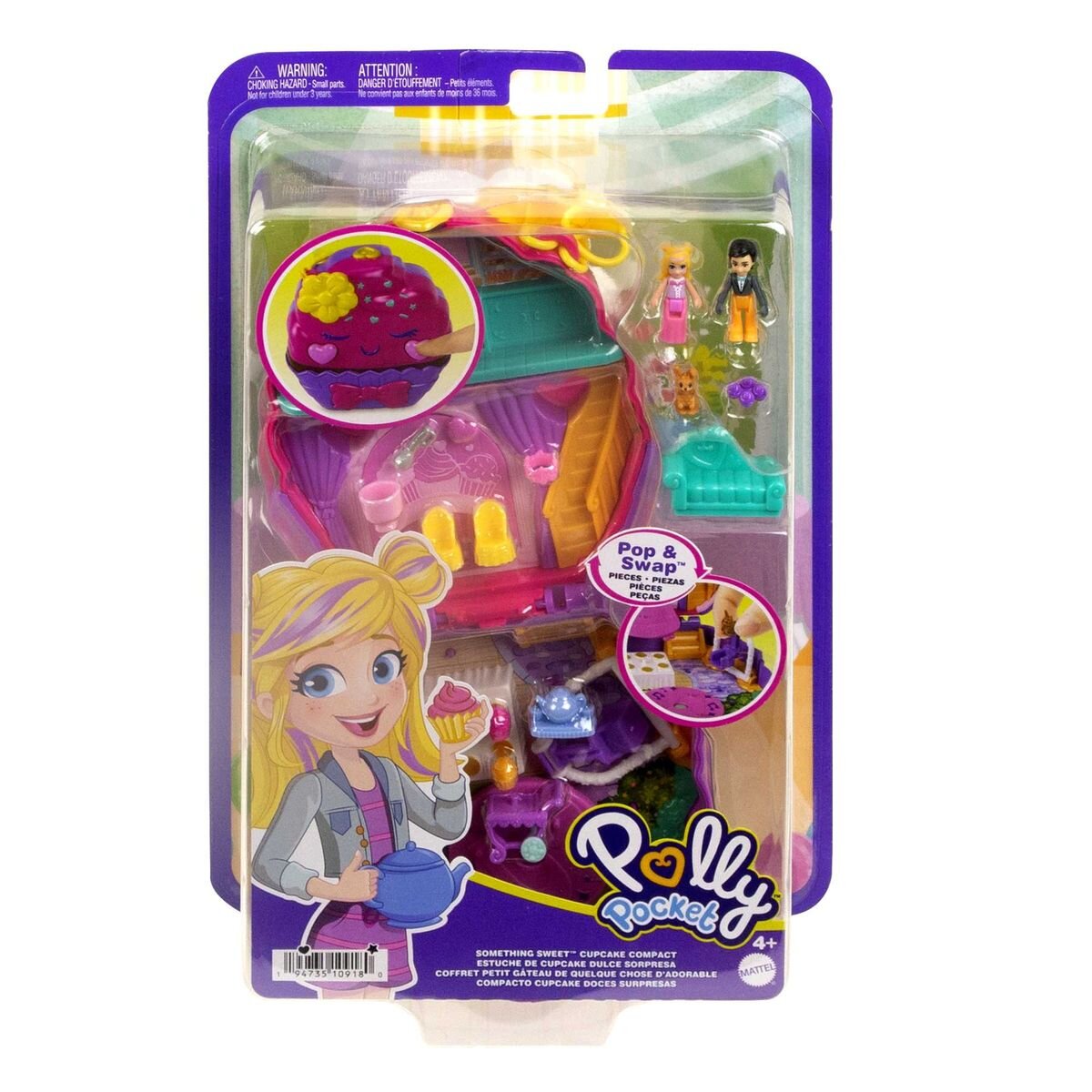 Mattel Polly Pocket Süsse Träume Cupcake Schatulle