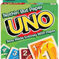 Mattel UNO 100% Papier Kartenspiel, plastikfrei und recycelbar, Familienspiel