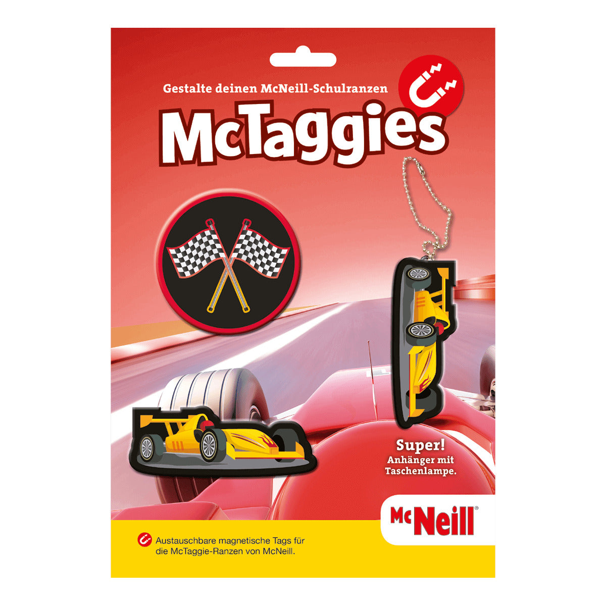 McNeill McTaggies Set Racecar, 3-teilig