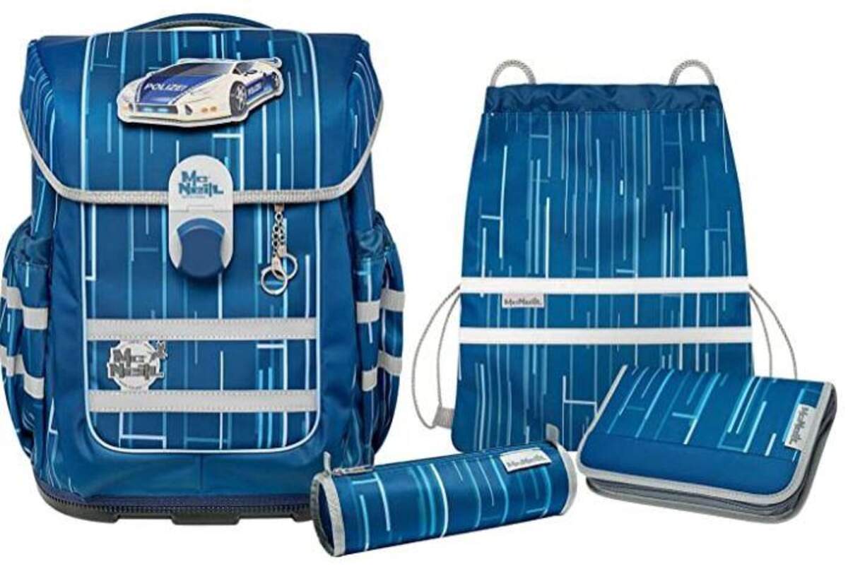 McNeill Schulranzen-Set Ergo Complete New Police, 5-teilig