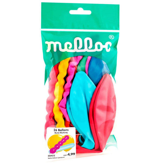 Melloc 26 Ballons Bunte Mischung