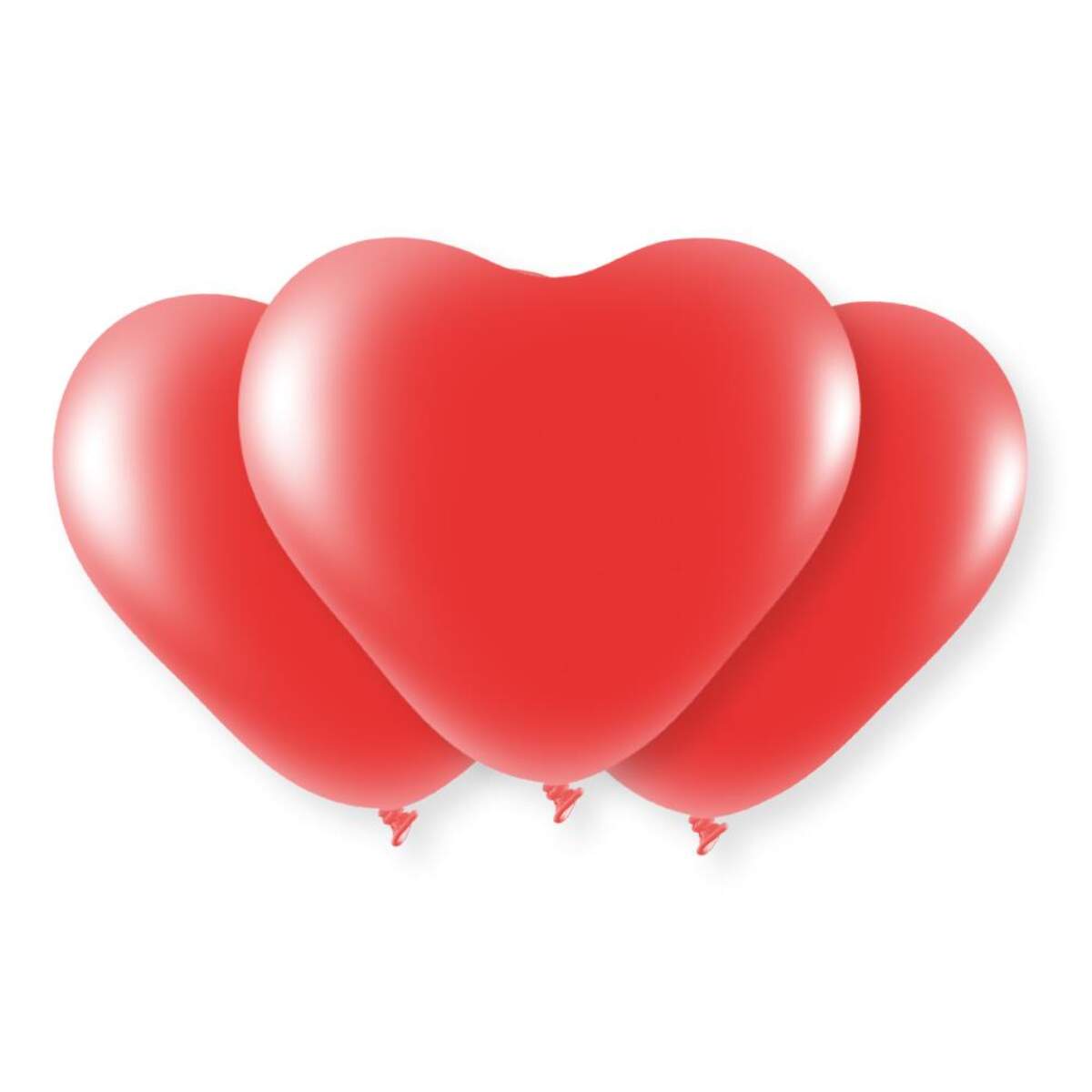 Melloc 8 Ballons Herzen Rot
