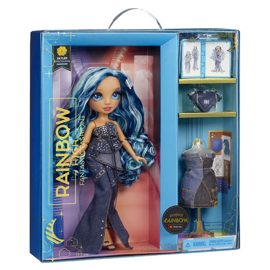 MGA Entertainment Rainbow High Fantastic Fashion Doll- Skyler (blue)