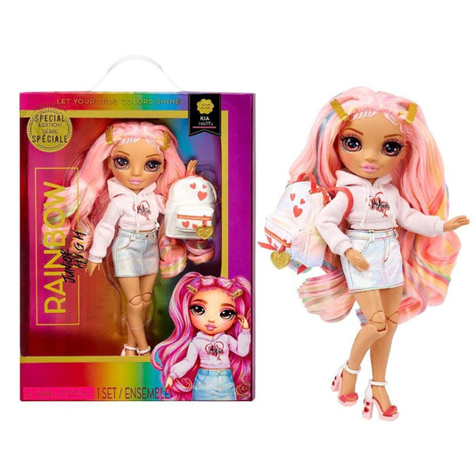 MGA Entertainment Rainbow High Junior High Special Edition Doll- Kia Hart (Pink)