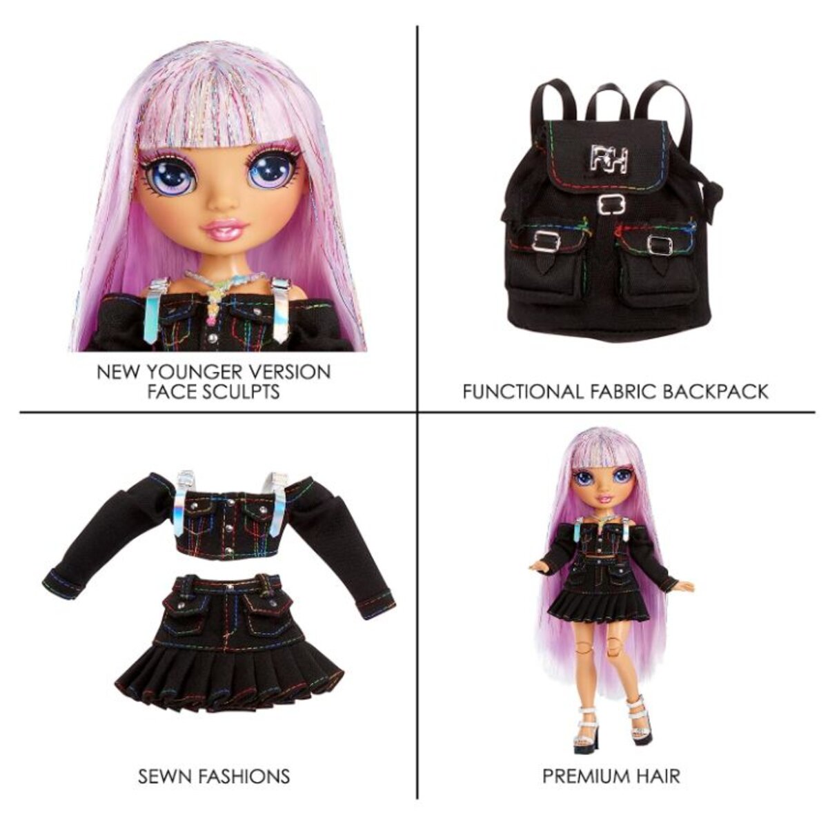 MGA Entertainment Rainbow High Junior High Special Edition Doll- Avery Styles (Rainbow)