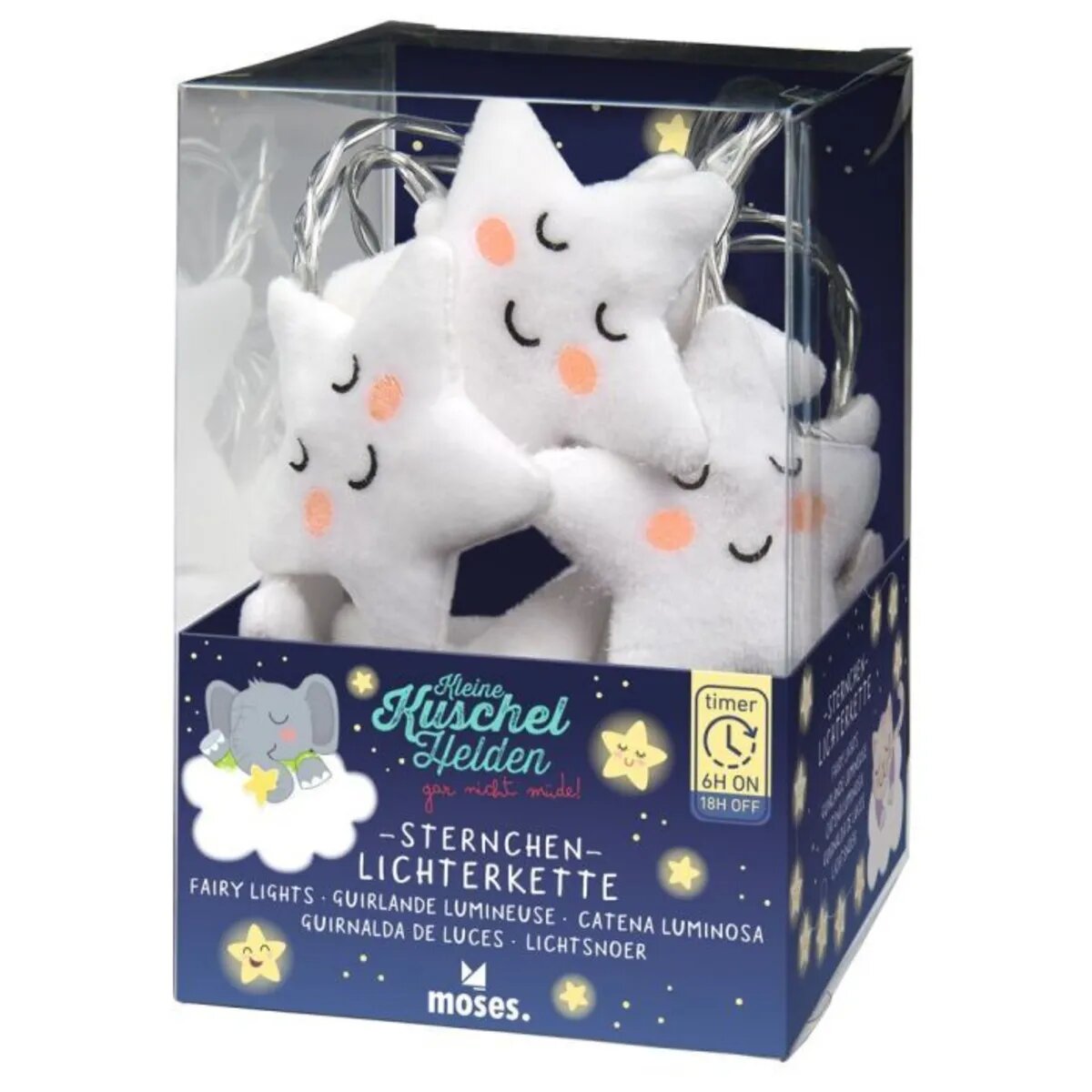 moses. Kleine Kuschelhelden Sternchen-Lichterkette