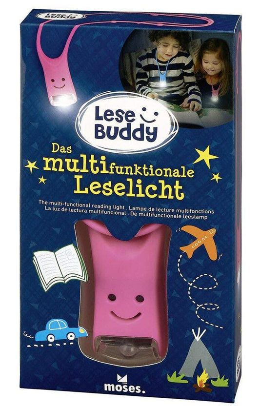 moses. Lese Buddy - Das multifunktionale Leselicht pink