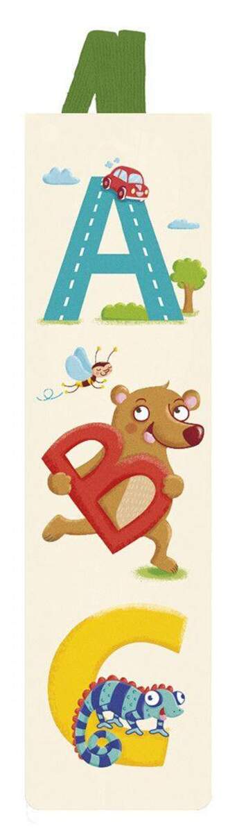 moses. Lesezeichen mit Band Alphabet