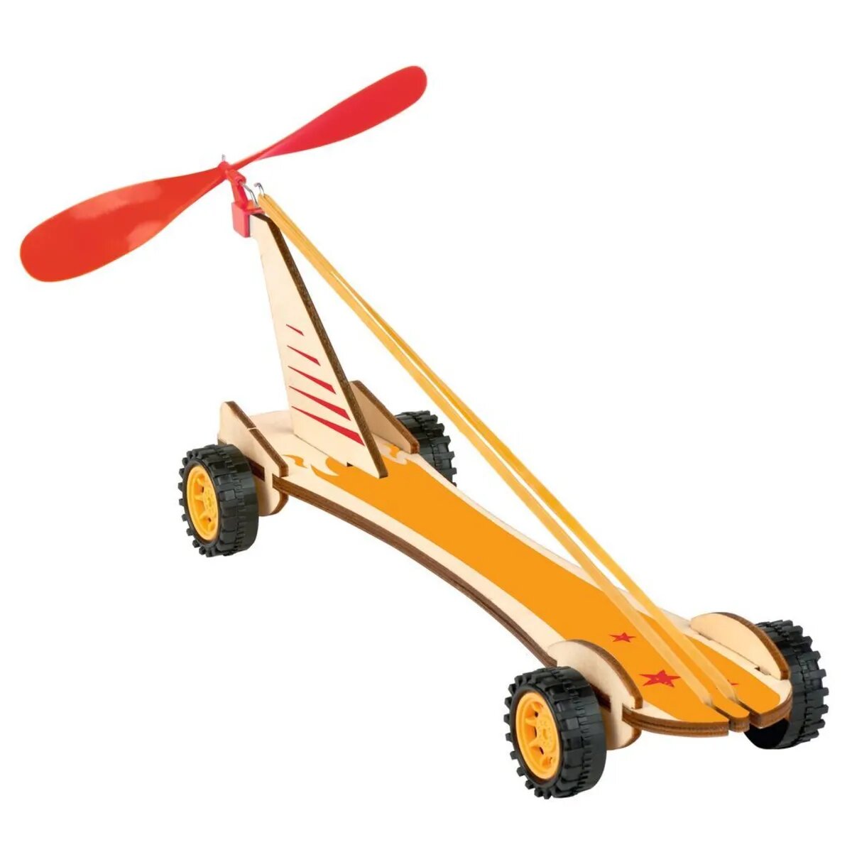 moses. PhänoMINT Bausatz Rennwagen mit Gummimotor