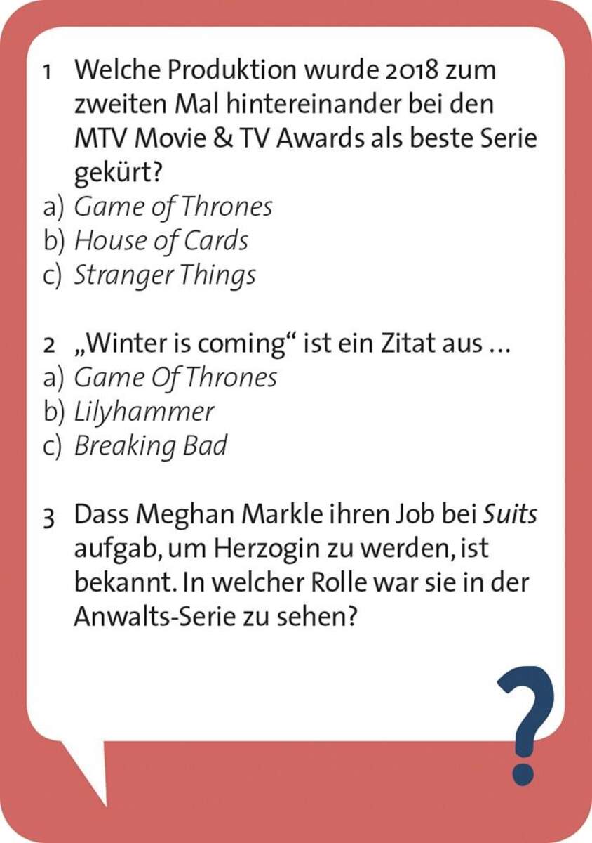 moses. Pocket Quiz Serienjunkies