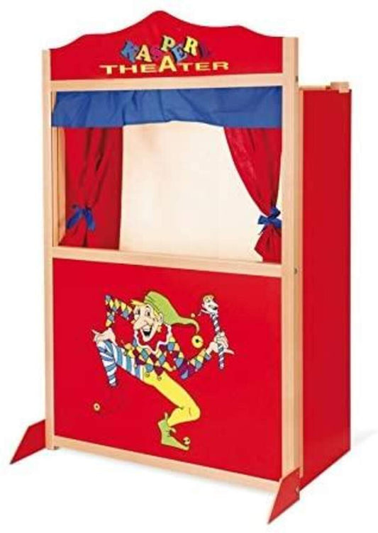 Nemmer Holzspielwaren Kasperletheater aus Holz, rot