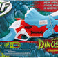 Nerf DinoSquad Tricera-Blast Dart-Blaster, aufklappbarer 3-Dart Lauf, 12 Nerf Darts