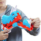 Nerf DinoSquad Tricera-Blast Dart-Blaster, aufklappbarer 3-Dart Lauf, 12 Nerf Darts