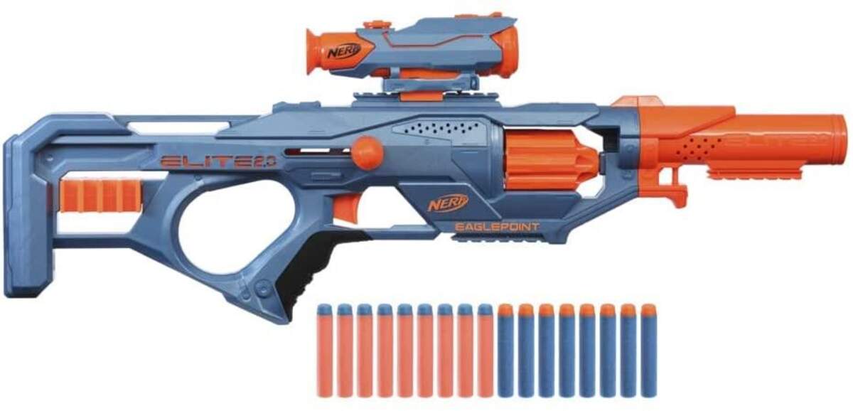 Nerf Elite 2.0 Eaglepoint RD-8 Blaster, 8-Dart Trommel