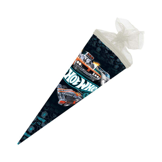Nestler Schultüte Hot Wheels Action Race Tüllverschluss 35cm rund