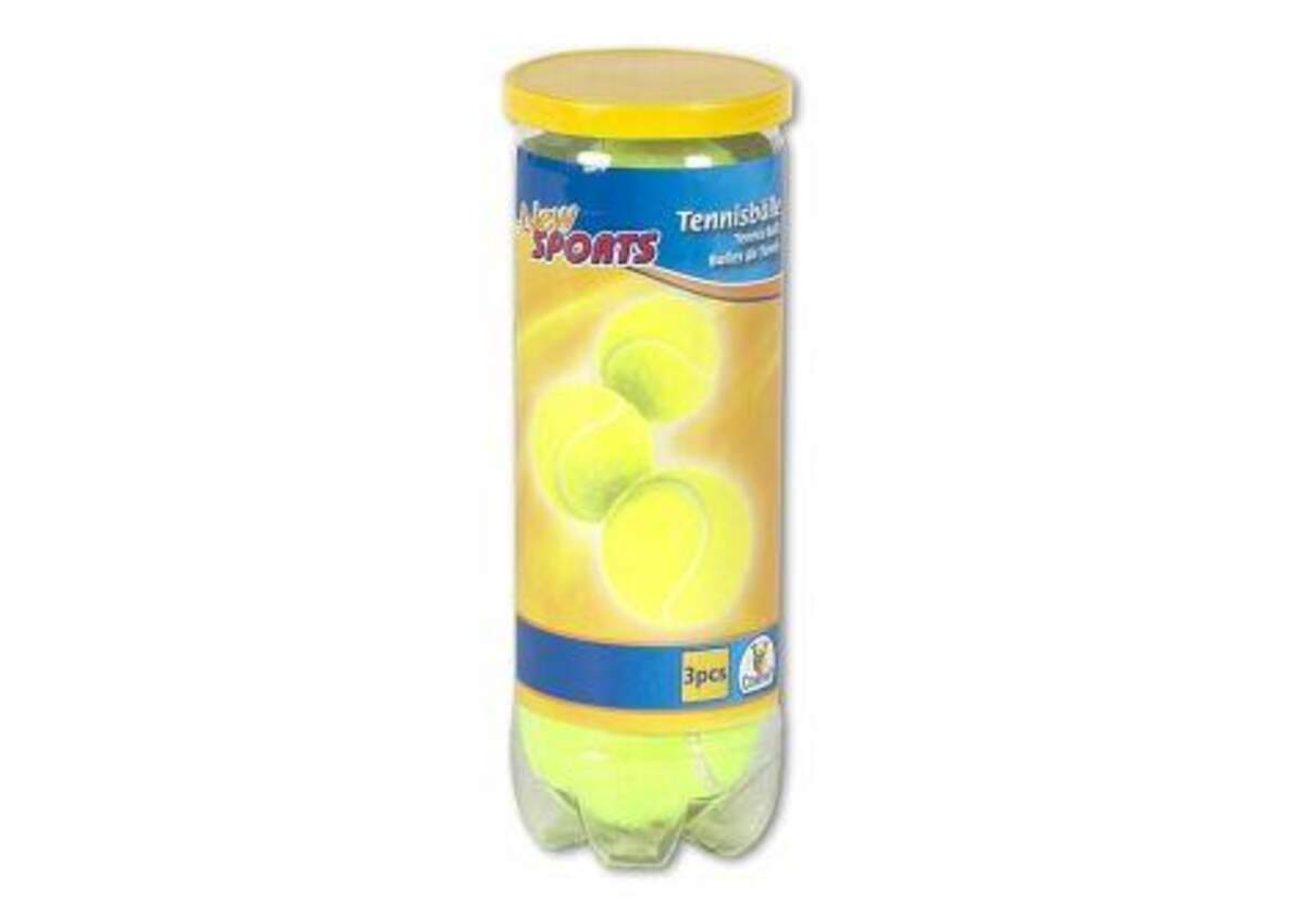 New Sports Tennisbälle in Dose, 3 Stück