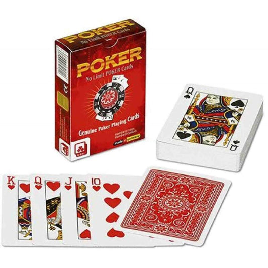 NSV Pokerkarten No 1776 - Premium Kunststoff, rot