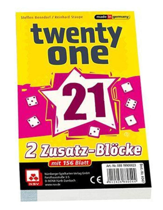 Nürnberger Spielkarten Twenty One Ersatzblöcke (2er)