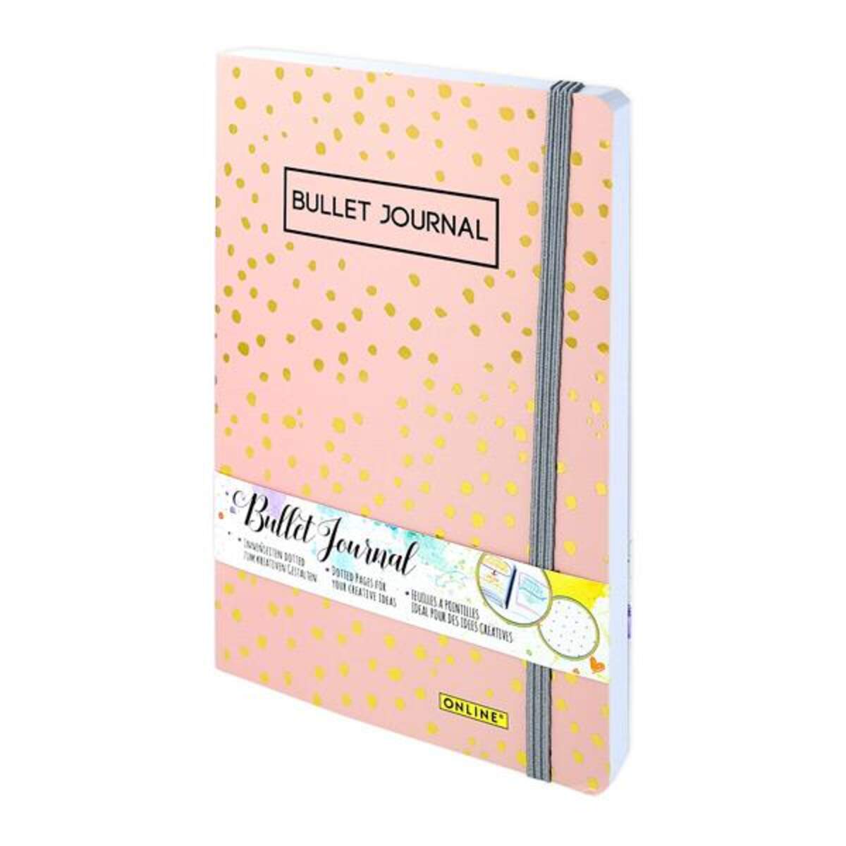 ONLINE Bullet Journal Spotlights Rose A5 72 Blatt dotted