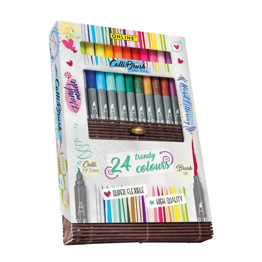 ONLINE Calli.Brush - Brush Pen Set mit 24 Farben
