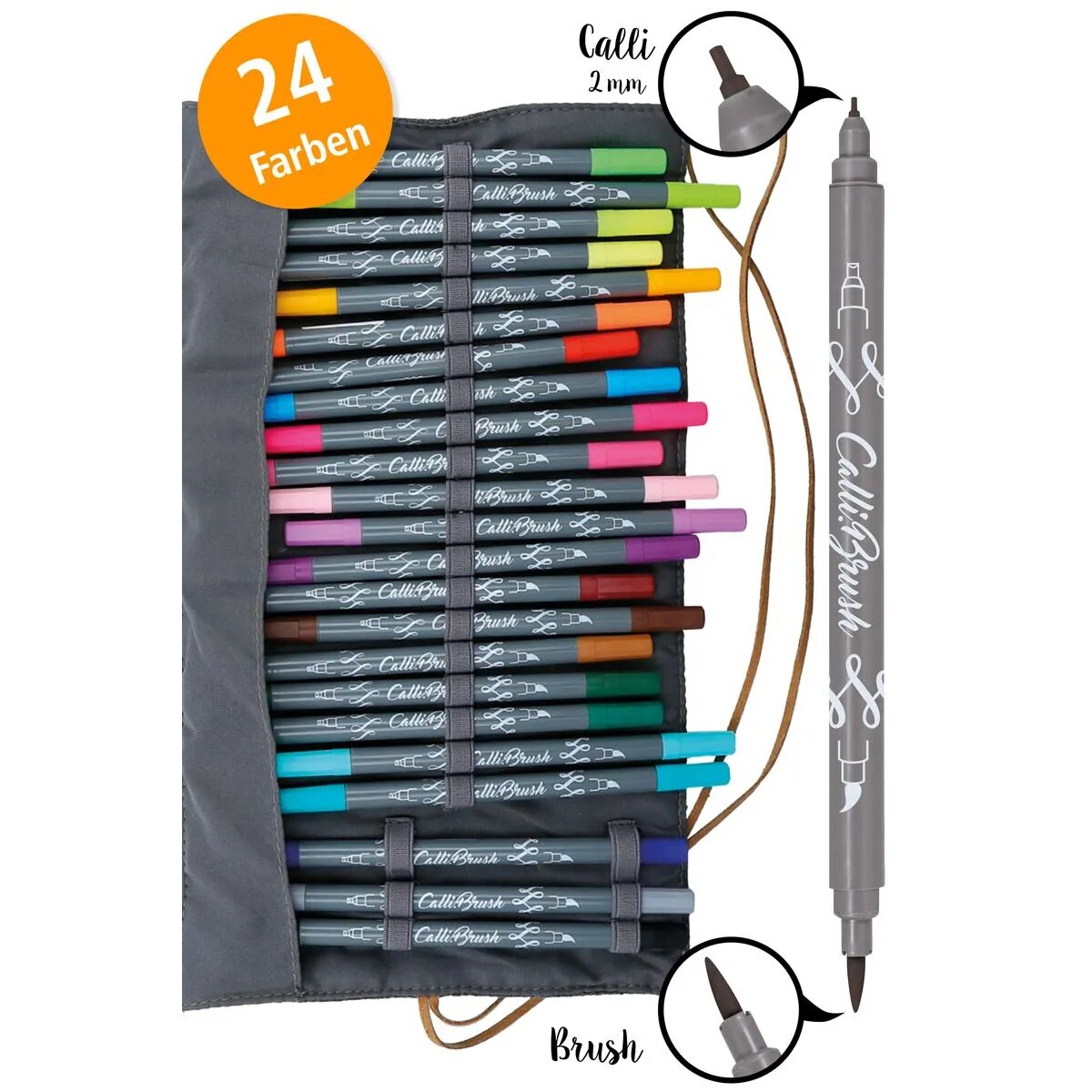 ONLINE Calli.Brush - Brush Pen Set mit 24 Farben