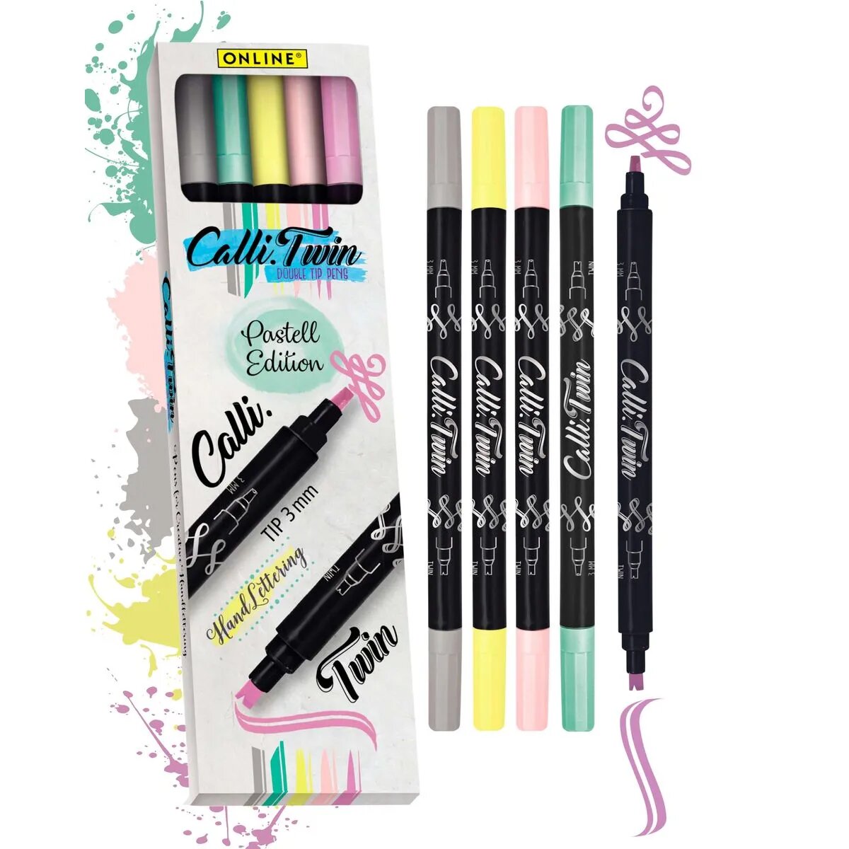 ONLINE Calli.TWIN 5-er Set Pastell Edition