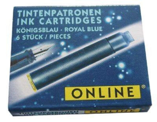 ONLINE Tintenpatronen für Füller königsblau 6 Stück