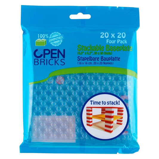 Open Bricks Baseplate 20x20 transparent clear 4