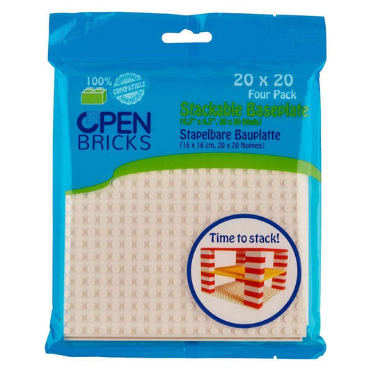 Open Bricks Baseplate 20x20 white 4