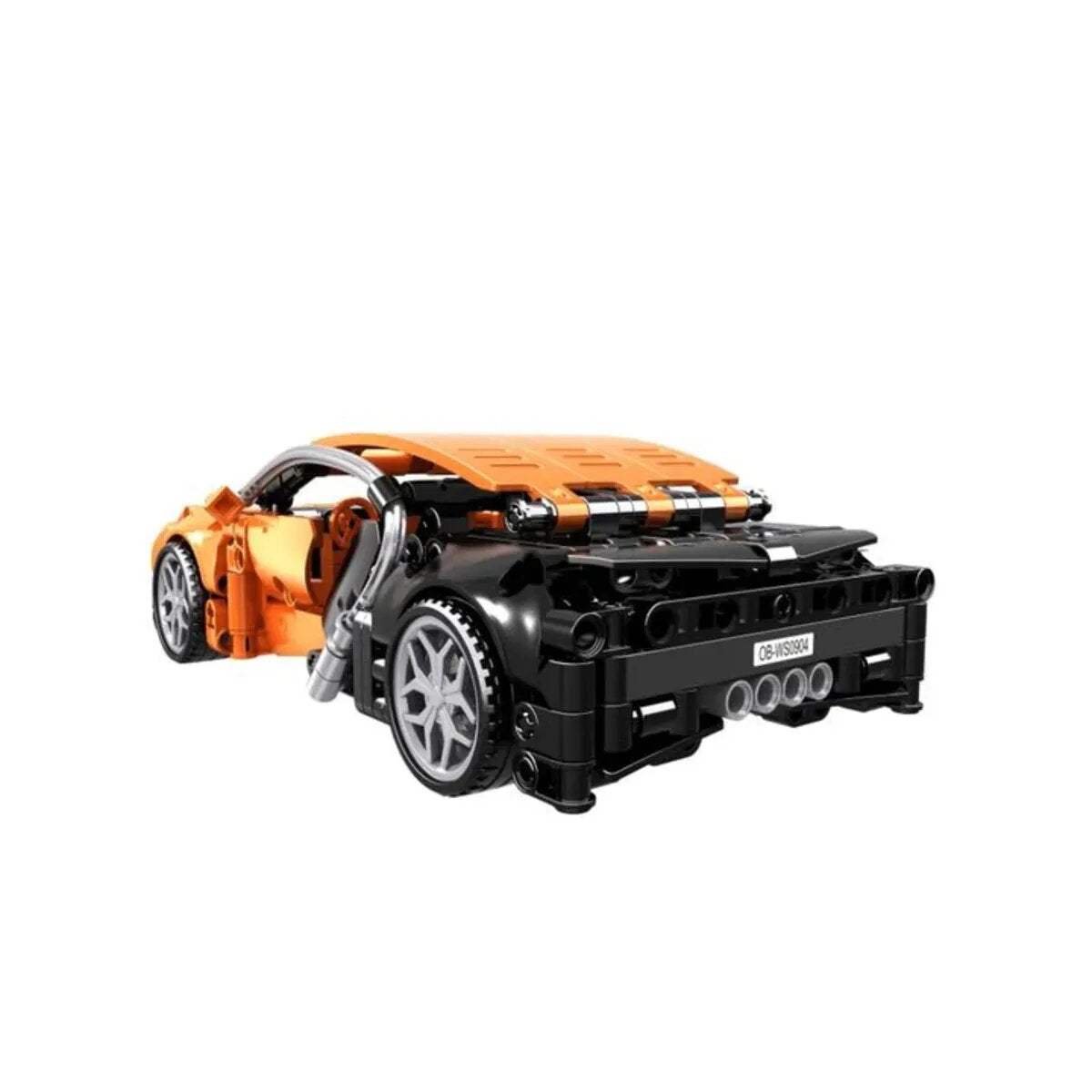 Open Bricks Sports Car Orange