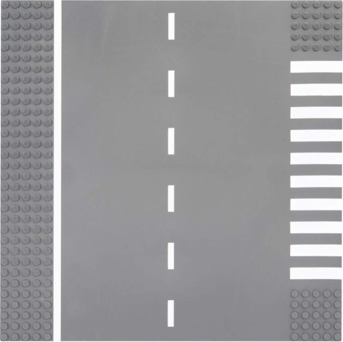 Open Bricks Straßenplatte 32x32 Abbiegung grey 1