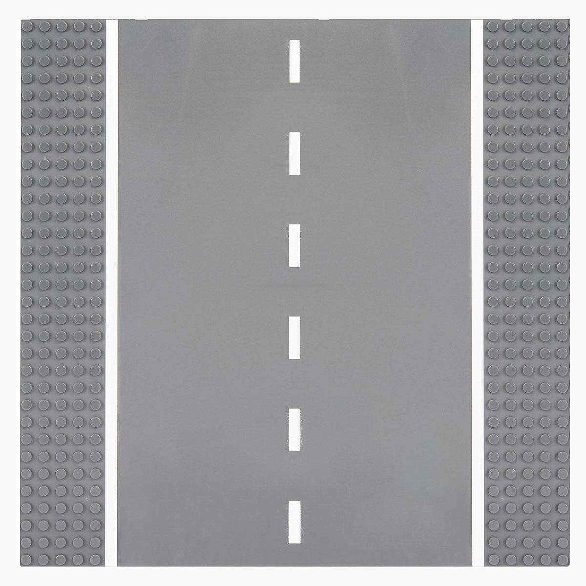 Open Bricks Straßenplatte 32x32 Gerade grey 1