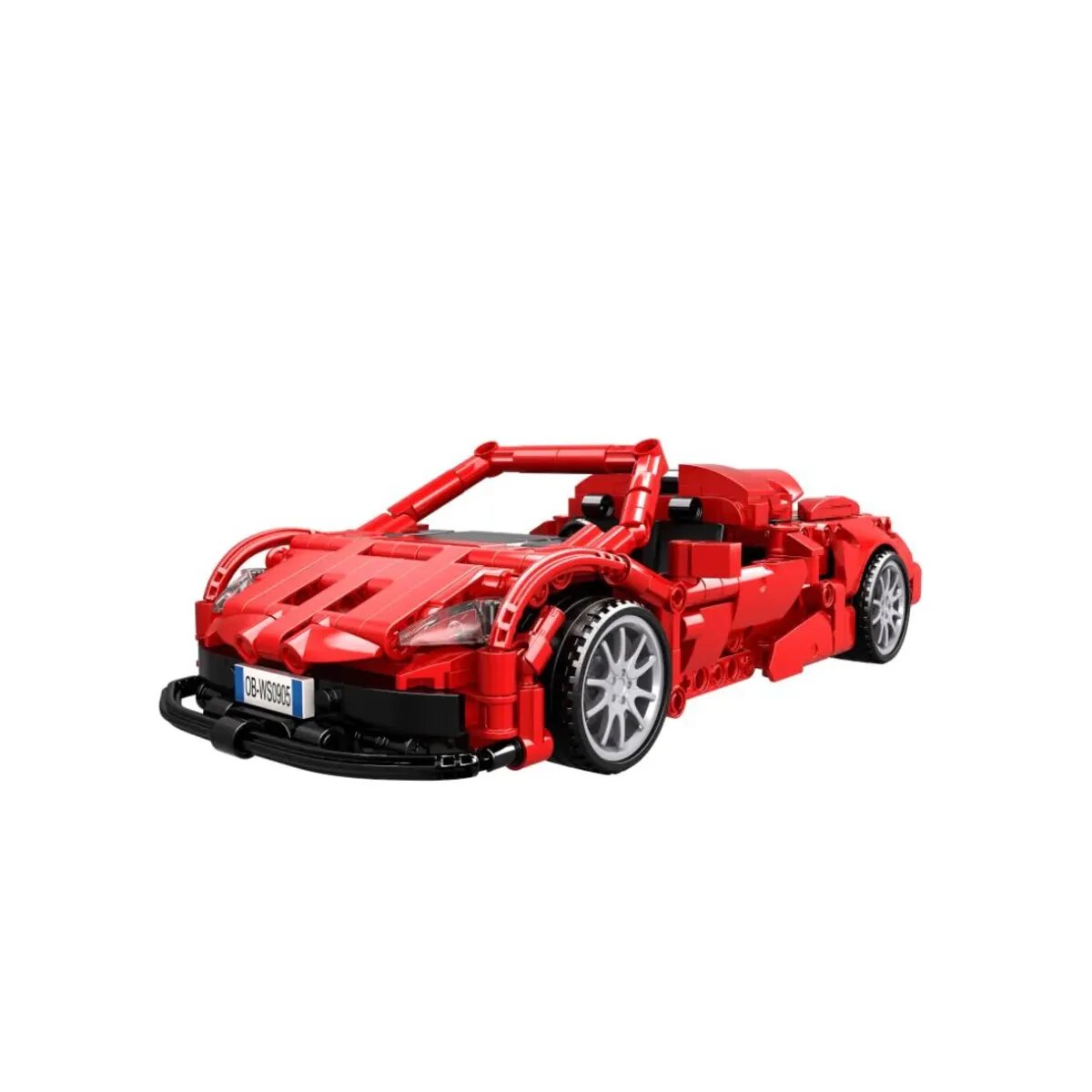 Open Bricks Technic - Sports Car Red
