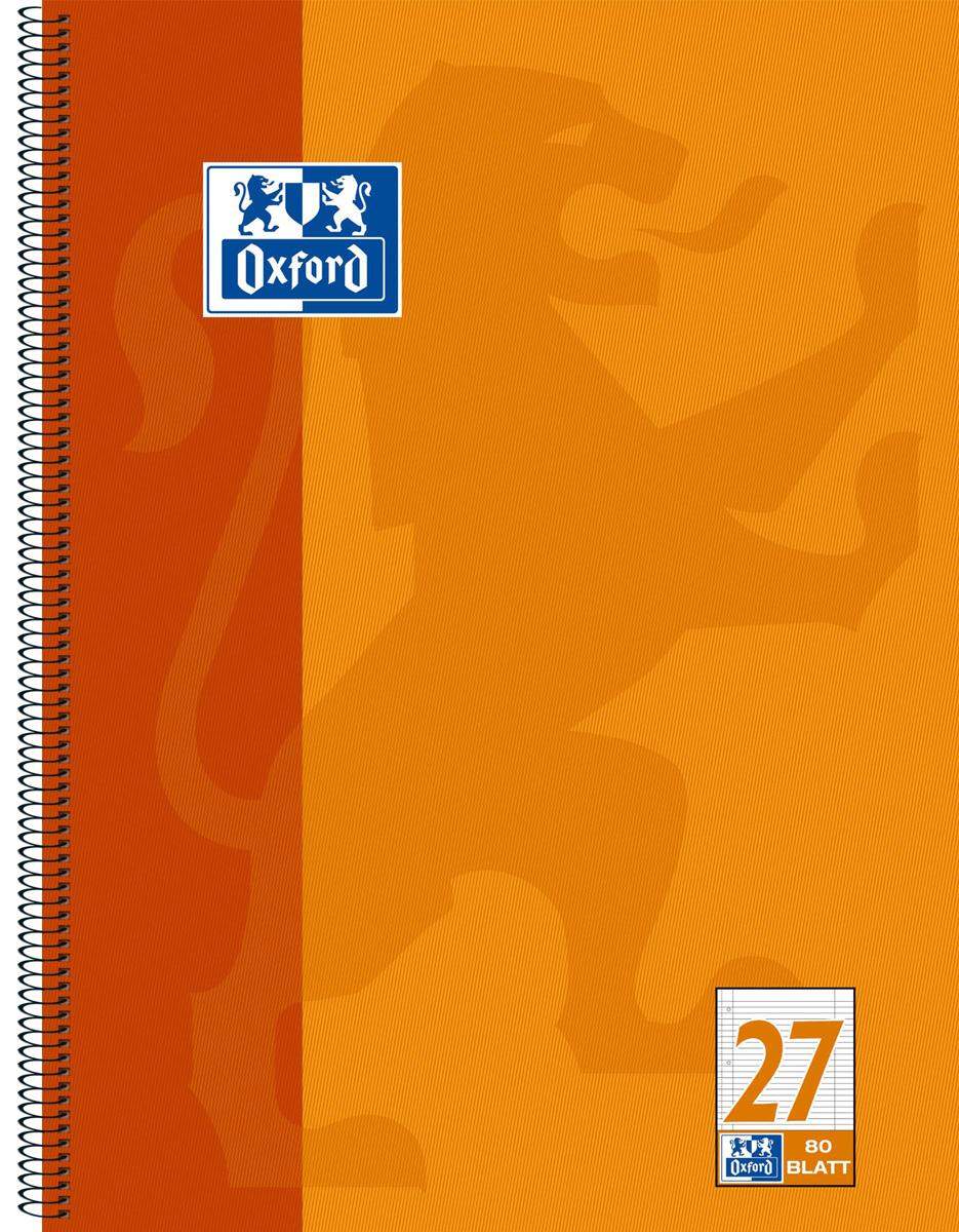 Oxford Collegeblock A4, Lineatur 27, 80 Blatt