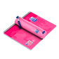 Oxford Federmäppchen rund klein rosa - mit Gummiband