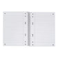 Oxford Recycling Collegeblock A5+, 80 Blatt, liniert mit Rand links, 90 g/m², 6fach gelocht