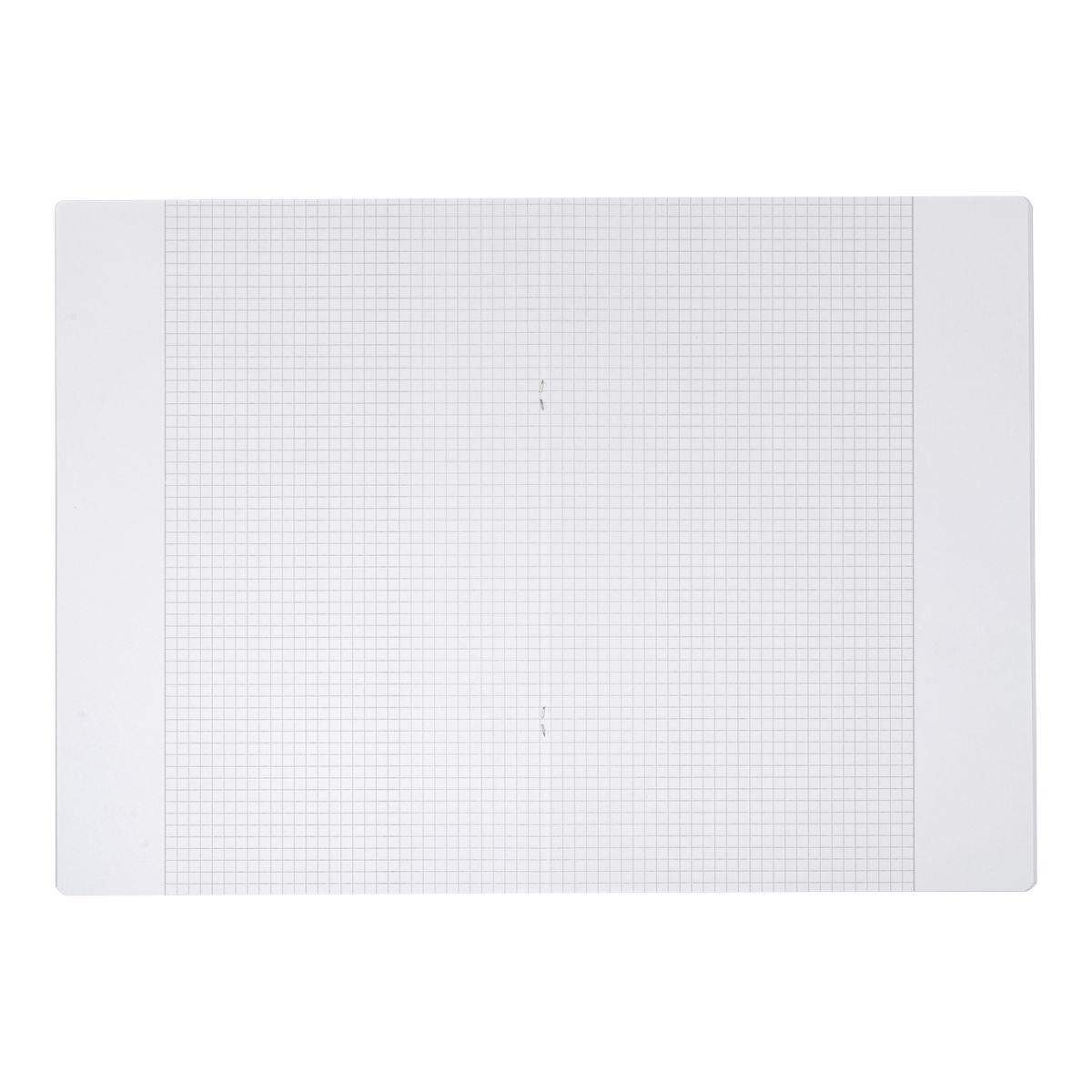 Oxford Recycling Schulheft A4, 16 Blatt, Lineatur 26 (kariert, weißer Rand rechts), 90 g/m²