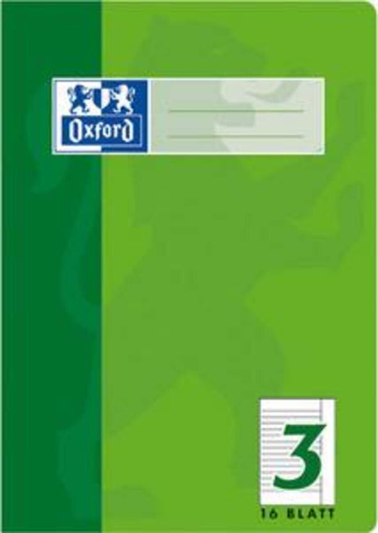 Oxford Schulheft A5, liniert, Lineatur 3, 16 Blatt