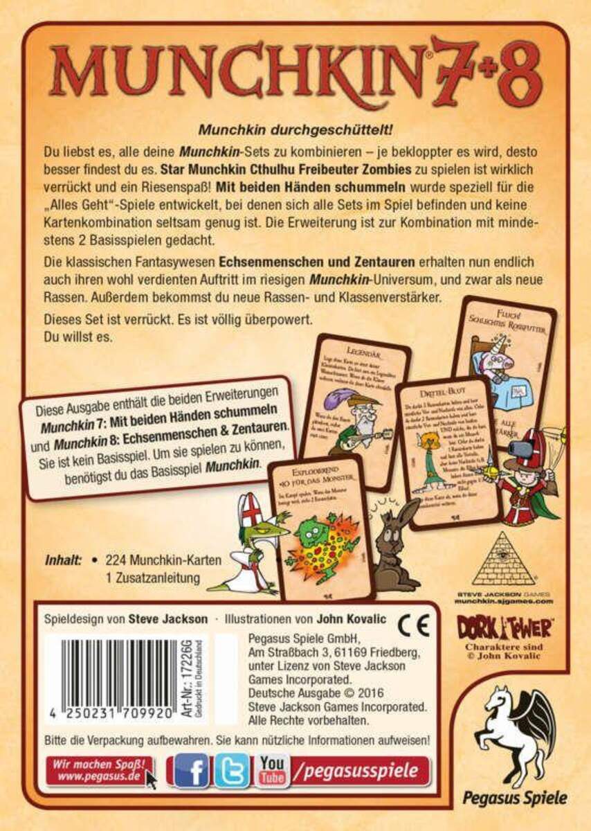 Pegasus Spiele Munchkin 7+8