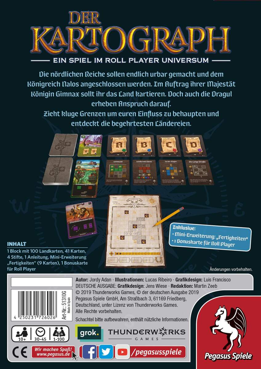 Pegasus Spiele Der Kartograph