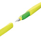 Pelikan Füller Twist Feder M, Neon Gelb, universell für Rechts- und Linkshänder