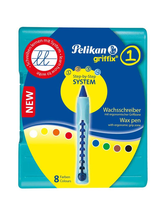 Pelikan griffix® 1 Wachsschreiber in Schiebehülse, 8 Stück